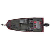 Bateau de Pêche à Basse KINOCEAN 2025 en Aluminium de 17 Pieds, Qualité Supérieure, avec Console Latérale, Neuf, Type Jon Boat, Idéal Sports, En Promotion