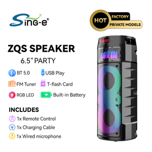 SING-E Jqs6221 Chuyên Nghiệp Ngoài Trời Loa Mới Xách Tay RGB Ánh Sáng Chương Trình Karaoke Loa Microphone Sân Khấu - Product Image 2