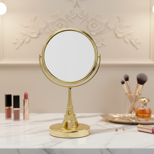 Miroir cosmétique de maquillage double face grossissant 3x de haute qualité Design personnalisé pour <span class=keywords><strong>hôtels</strong></span> salles de bain miroir de bureau debout - Product Image 5