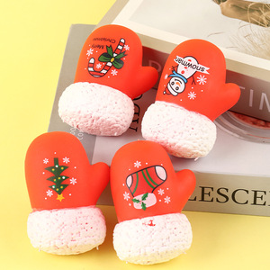 Creative Christmas Glove Squishy Stress Relief Toy Cartoon Plastic Doll Xmas Holiday Gift Toy Wholesale Ready Stock - Product Image 2