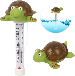 Thermomètre <span class=keywords><strong>de</strong></span> <span class=keywords><strong>bain</strong></span> flottant en forme d'animal <span class=keywords><strong>de</strong></span> grande taille, en plastique, résistant aux chocs, avec cordon, pour l'extérieur et l'intérieur - Product Image 4