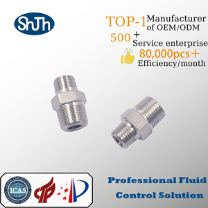 Réducteur de type SWAGELOK en acier inoxydable 316, double vis extérieure, filetage NPT/BSPP/BSPT, raccord hexagonal fileté, forgé, haut 12 mm, pour huile, gaz, eau, ASME - Product Image 3
