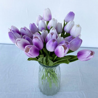 Tulipes artificielles de haute qualité au toucher réel, décoration de table pour la maison, Thanksgiving, mariage, Saint-Valentin, sur mesure