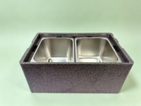 Conteneur alimentaire isotherme en mousse EPP GN 1/2, 32L-2, boîte de transport Gastronorme pour aliments chauds et froids, empilable, léger, transport commercial