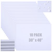 Capoda 10-pack gegolfde kunststof platen 4mm dik, blanco tuin-/gazonborden (30x40 inch), bulk, voor buitengebruik in de landbouw & voor groenteteelt