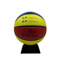 Ballon de basketball en caoutchouc taille 7 avec logo – Ballon d'entraînement intérieur écologique et durable, design léger