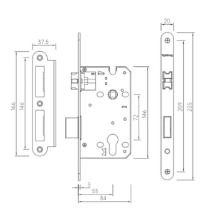 Manijas de Puerta de Acero Inoxidable Biomiméticas con Palanca Silenciosa Fluida en Color Rosa para Dormitorio, Baño y Hogar Modernos - Product Image 4