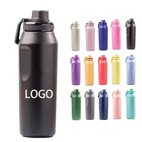 Thermos isotherme à double paroi en acier inoxydable 304, design personnalisé, nouveau modèle, 400 ml/600 ml/800 ml/1000 ml, bouteilles d'eau pour le camping
