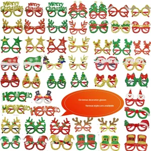 Lunettes de fête de Noël amusantes pour enfants, jouets décoratifs, cadeaux, lunettes colorées festives pour les fêtes - Product Image 1