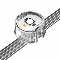 Écran LED maillé RGB extérieur T20P80 24V 32 pouces, affichage numérique, luminosité réglable, éclairage publicitaire doux pour bâtiments