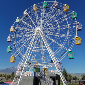 Manège Grande Roue pour Parcs d'Attractions, Jardins de Trampolines, Auto-Scooter en Fibre de Verre, Plastique, Métal et Acier Durables - Product Image 1