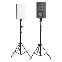 Lumière Vidéo LED 19 Pouces avec Télécommande Professionnelle, Éclairage de Panneau Dimmable pour Studio Photo, Lampe de Remplissage pour Photographie et Live