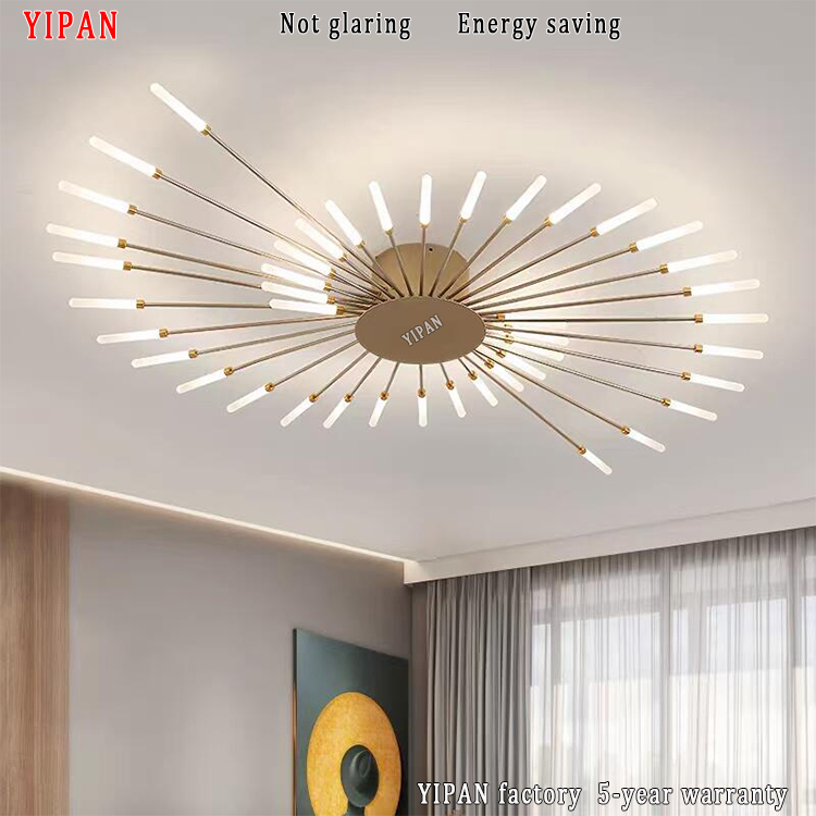 Simple Fashionable Wrought Iron Ceiling Lights Living Room Restaurants Bedroom Led Ceiling Lamp