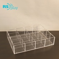 Boîte de rangement transparente avec couvercle Ruishi RX-01 en acrylique pour vitrine de collection de figurines d'action