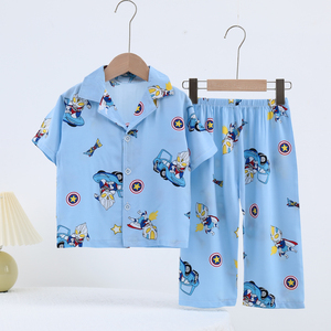 Simpatici pigiami e magliette stampati con motivo <span class=keywords><strong>animale</strong></span> in puro cotone vestiti estivi per neonati e bambine - Product Image 2