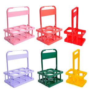 Nhựa Di Động Đồ Uống Tàu Sân Bay 2 4 6 Gói Bia Giá Giỏ Có Thể Gập Lại Bia Chai Caddy Xô Chủ Với Xử Lý - Product Image 6