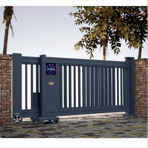 Puerta Corredera Automática Inteligente Eléctrica de Aluminio Rectangular para Aplicaciones Industriales, Escolares, Residenciales y de Villas - Product Image 1