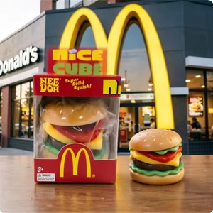 Jouet Squishy McDonald's Nice Cube Burger, Super Solide, à Remontée Lente, Anti-Stress, Jouet Sensoriel Fidget pour Enfants et Adultes, Cadeau - Product Image 1
