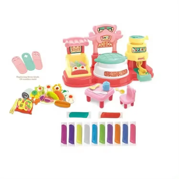 12 रंग बुद्धिमान DIY मिट्टी आटा मशीन भोजन बनाने की सुरक्षा बच्चों के खेलने का आटा खिलौना