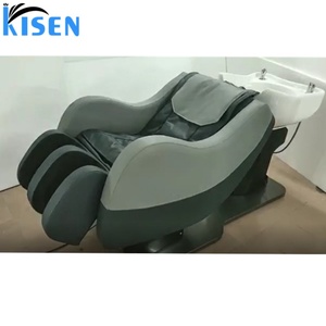 Kisen - Muebles de Salón de Belleza Modernos y de Lujo, Cama de Lavado de Cabello Eléctrica con Masaje Corporal Completo y Silla de Champú con Lavabo - Product Image 2