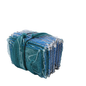 Produits populaires Cage à crevettes Pot à écrevisse Cage à crabe longue piège à <span class=keywords><strong>poisson</strong></span> filet piège à pêche en métal Nylon, pièges à écrevisses en maille PE - Product Image 1