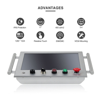 17-Zoll-Industrie-HMI-Panel-PC IP65 mit Resistivem Touchscreen und IDEC-Tastensteuerungssystem