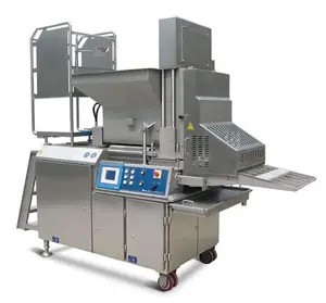 Máquina automática para hacer hamburguesas, utensilio de acero inoxidable para hacer hamburguesas y tartas, alta velocidad