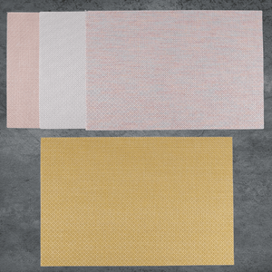 Wholesale Customizable PVC Faux Leather Table Decoration Placemat <b>Kitchen</b> Drain Mat Washable Beach Mat Wire <b>Wrap</b> Set - Product Image 6