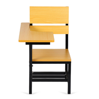Chaise d'étude en bois pour étudiants, mobilier de salle de classe, chaise d'école avec tableau d'écriture