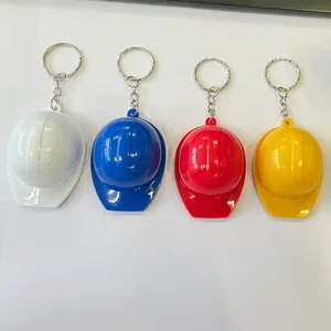 Mini porte-clés professionnel, chapeaux en plastique dur personnalisé, porte-clés, ouvre-bouteille, Construction de sécurité, casque, porte-clés en plastique