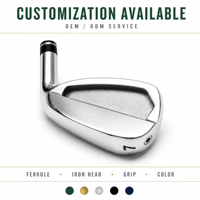 Fers de golf OEM personnalisés à deux cavités, en acier inoxydable moulé, face usinée CNC, pour hommes et femmes golfeurs