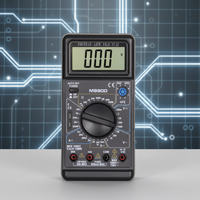 Multimeter Digital Digital LCD AC/DC kualitas tinggi Multimeter Digital tegangan 750/1000V penguji Ohm pengukur Amper
