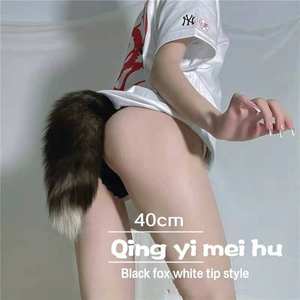 HLove Hermosa Cola de Zorro Sexy y Adorable para Cosplay, Accesorios de Disfraz Bidimensional para Chica Loli Jk - Product Image 3