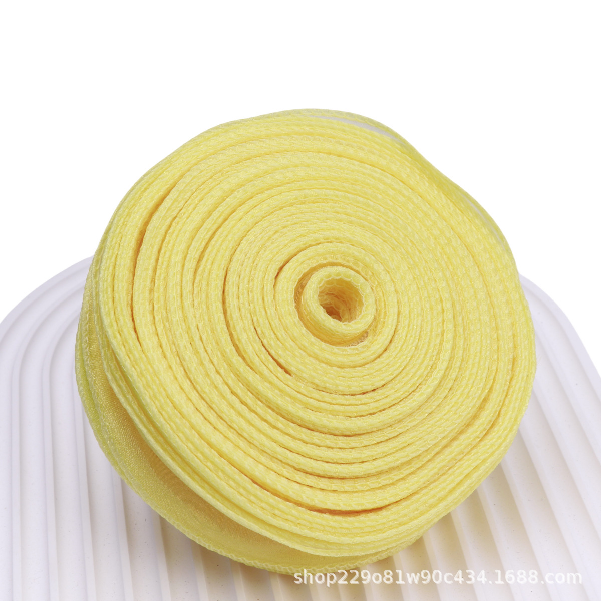 Jaune frais 4cm * 40 yards de fil de queue de poisson