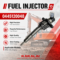 Inyector de Combustible Common Rail KAKALAI 0445120048 para Mitsubishi 4M50, Sany SY215 SY245C-10, Kato HD820-V, Repuestos para Excavadoras