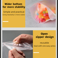 Spot gros HD emballage alimentaire en plastique transparent sac d'os scellé joint épaissi sac à fermeture éclair auto-scellant