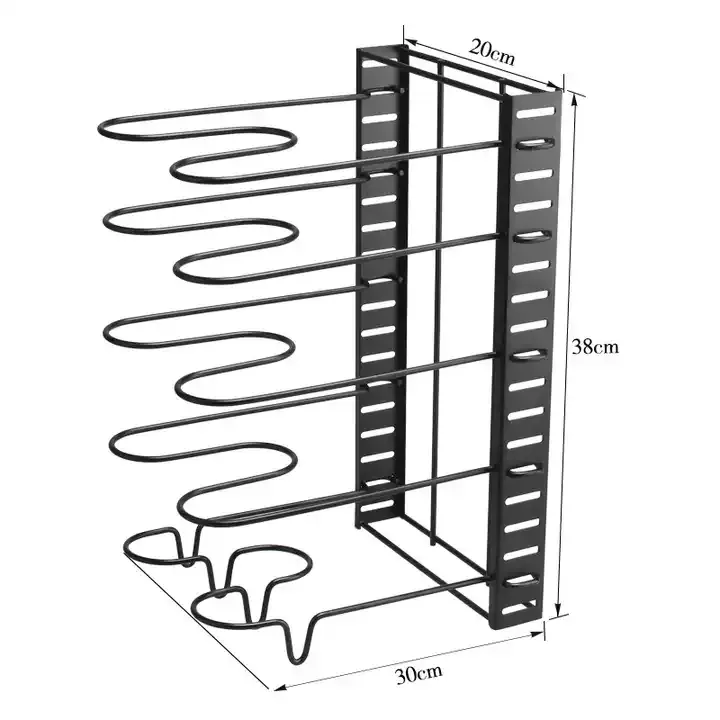 Choice Fun Abnehmbare Klapp pfanne und Topf deckel Organizer Rack Halter Küchen regal Tischplatte Lagerung bilaterale Pot Rack Organizer