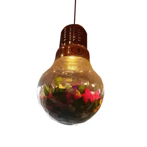 Креативный дизайн, художественный подвесной светильник с зелеными растениями, светодиодная декоративная лампа для барной стойки, ресторана, кафе, магазина, бара, художественный зеленый светодиод