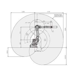 Brazo de Robot Industrial de 6 ejes Kawasaki RS020N con <span class=keywords><strong>cerca</strong></span> de seguridad de pinza de Robot CNGBS para sistema de paletización robótica de final de línea - Product Image 2