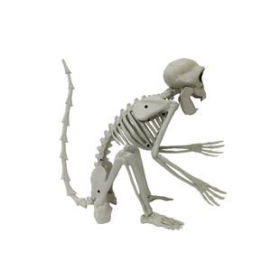 Halloween Horrible Decor Skeleton Monkey Skeleton Model <b>Plastic</b> <b>Animal</b> Toy - Product Image 3