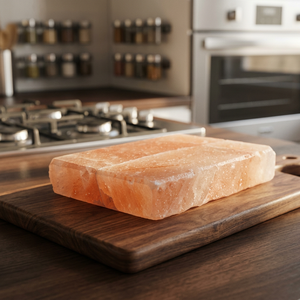 Placa de Sal del Himalaya Rosa Natural 100% Natural, Tallada a Mano, para Uso en Cocina, con Etiqueta Privada OEM, para Cocinar - Product Image 1