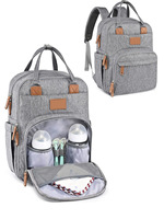 Bolsa de Maternidad Personalizada, Superventas Transfronterizas, Mochila con Cierre, Impermeable, Multifuncional, de Gran Capacidad, Oxford, para Botella Térmica
