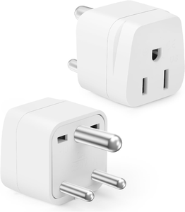 Adaptador de <span class=keywords><strong>Viaje</strong></span> Tipo D, Blanco, India, Nepal, Bangladesh, <span class=keywords><strong>Maldivas</strong></span>, Pakistán, Adaptador de Enchufe de EE. UU. <span class=keywords><strong>a</strong></span> India - Product Image 2