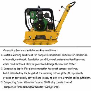 Compacteur à plaque vibrante réversible personnalisable avec moteur et composants du noyau de roulement - Product Image 6
