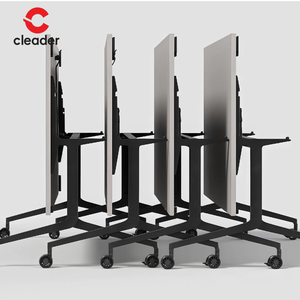 Foldable Training <strong>Desk</strong> Modern Office Furniture Conference Table Meeting Room Office <strong>Desk</strong> for <strong>Space</strong> <strong>Saving</strong> School Office Computer - Product Image 3