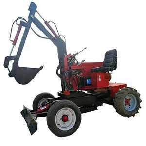 Fabriek Prijs Betrouwbare Kwaliteit Getrokken Backhoe Mini Graafmachine - Product Image 2