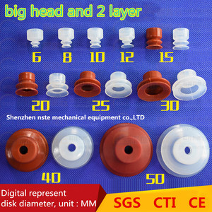 จุกดูดสุญญากาศอุตสาหกรรมซิลิโคนราคาโรงงาน พร้อมรูด้านข้าง - Product Image 6