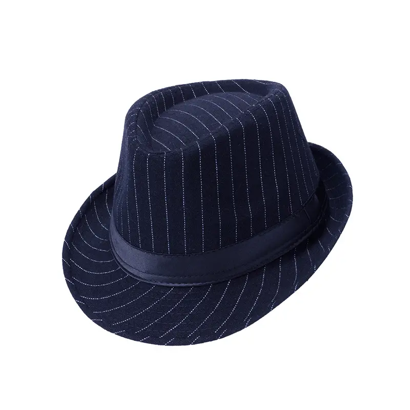 New classic design custom black fedora hats brim hats men fedora mens fedora stylish hats