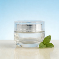 Bocaux de 30/50g + Flacons pompe de 100/120ml : 4 pièces, flacons de soin de la peau transparents avec bouchon noir élégant, luxe pour les soins de la peau