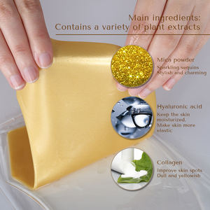 <span class=keywords><strong>Masque</strong></span> de cou en cristal de collagène d'or <span class=keywords><strong>Masque</strong></span> en feuille anti-rides et blanchissant à la vitamine C pour le visage pour raffermir et éclaircir - Product Image 2